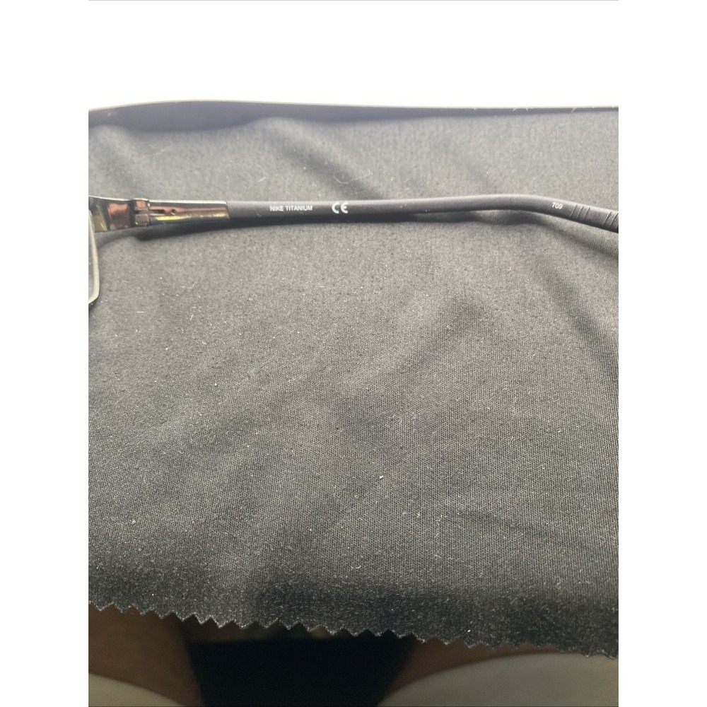 Nike Eyeglasses FRAME ONLY 6050 Half Rim 55-14-145 Black 890 - Picture 9 of 16